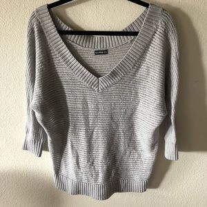 Gray lightweight sweater